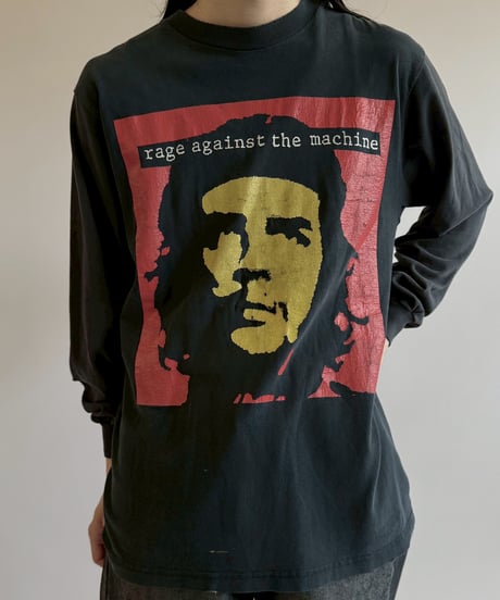 【USED】 90's  RAGE AGAINST THE MACHINE Docking Sleeve L/S T-Shirt /250621-048