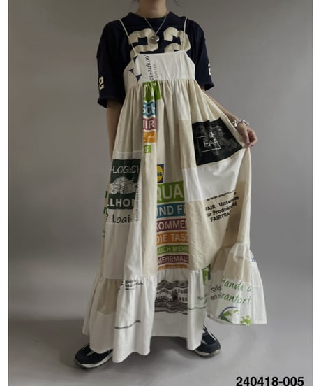 【RE;CIRCLE】RE Eco-Friendly Bag Camisole Long One-piece / 240418
