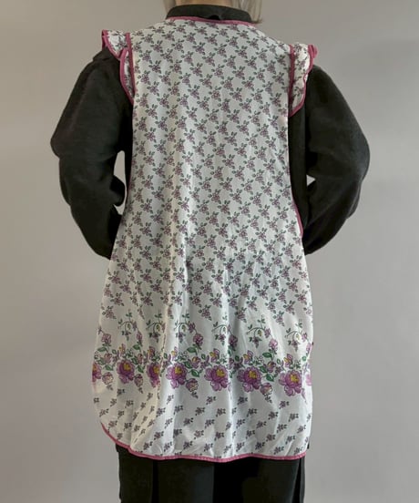 【USED】 Flower Pattern Euro Apron / 260321-022