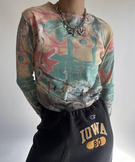 【USED】 Pattern Second Skin Top /250201-015