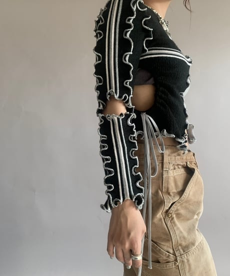 【RE;CIRCLE】 RE Mellow knit Top /  241121-003