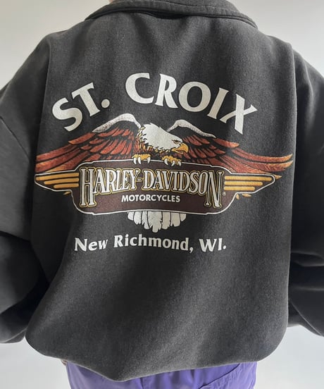 【USED】 Made in USA Harley-Davidson Half Zip Top /250125-009