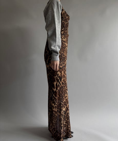 【USED】 Leopard long camisole One-Piece  /250920-035