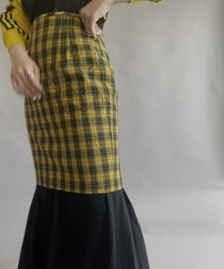【USED】  Poly Check Mini Skirt / 2300513-001