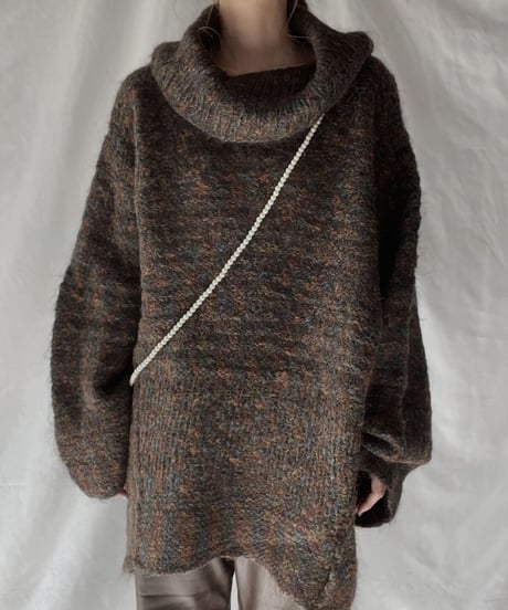【USED】    Mohair Knit Top④/211216-005