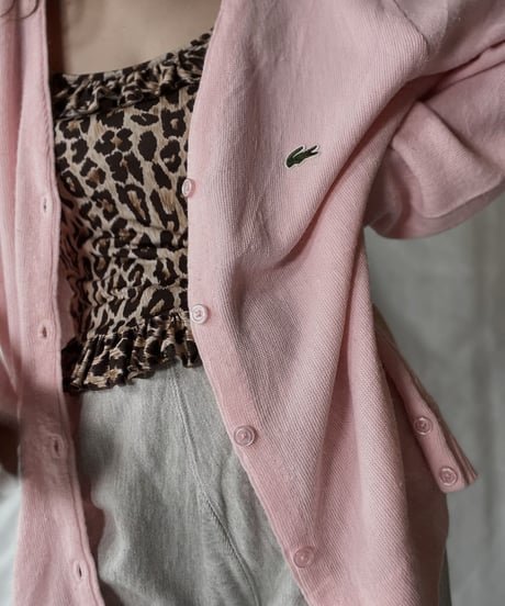 【USED】   LACOSTE Knit Cardigan③/210930-023