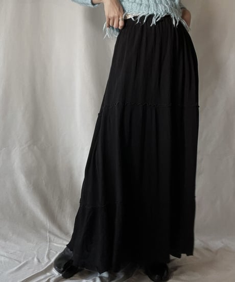 【USED】 Poly Long Skirt/211202-037