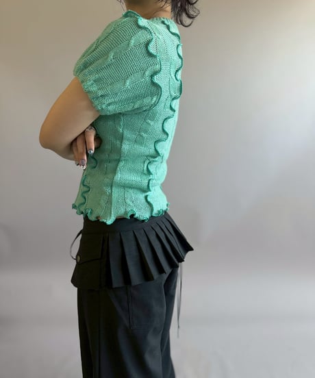 【RE;CIRCLE】 RE Napoleon Knit Top / 260514-001