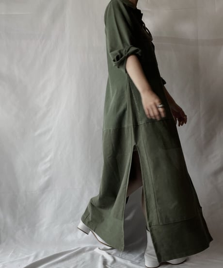 【RE;CIRCLE】  RE Fatigue One-piece Shirt①/20210819-044