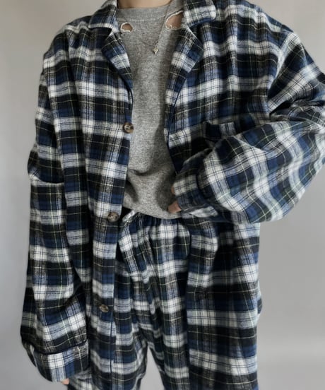 【USED】 Joseph Lyman Checked Shirt + Pants Co-ord Set / 221224-008