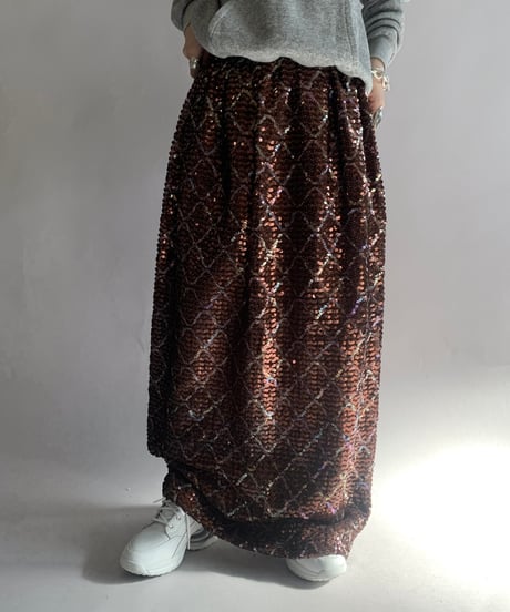【USED】 Spangle Long Skirt / 241124-027