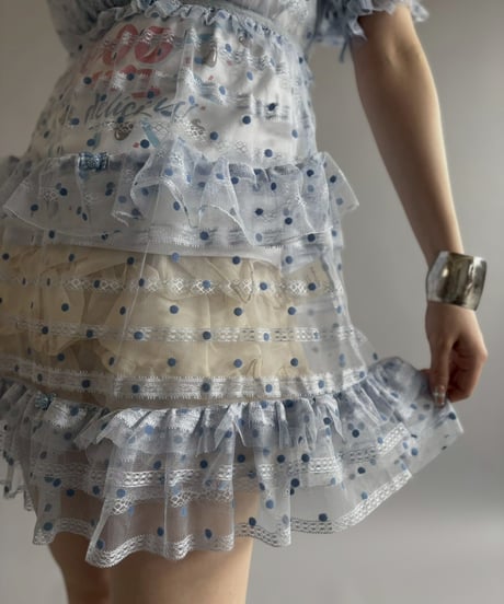 【USED】 Dot Pattern Lace One-Piece / 260613-012