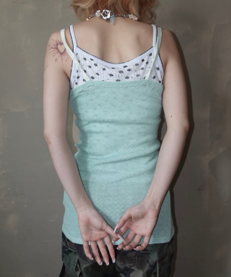 【RE;CIRCLE】 Re Embroidered Camisole Top  /  250724-001