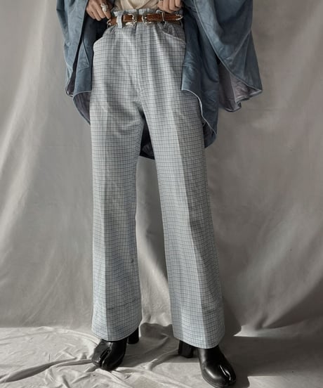 【USED】 Check Flared Pants / 220107-012