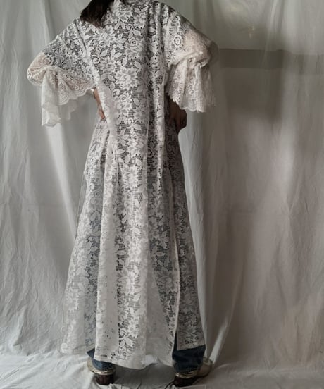 【RE;CIRCLE】 RE Lace Open Collar One-piece②/210630-015