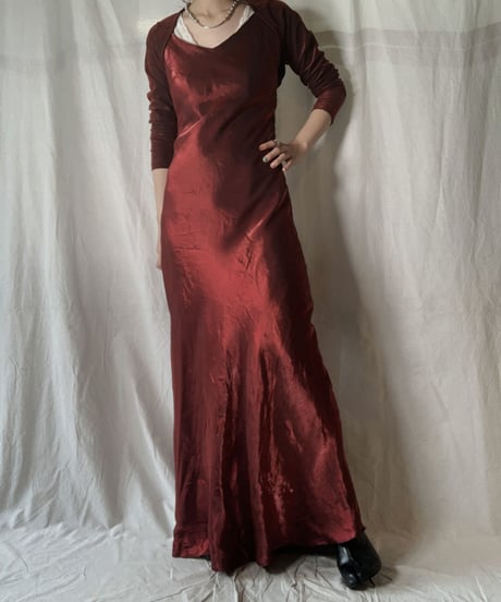 【USED】 Shiny Camisole Dress / 230114-015