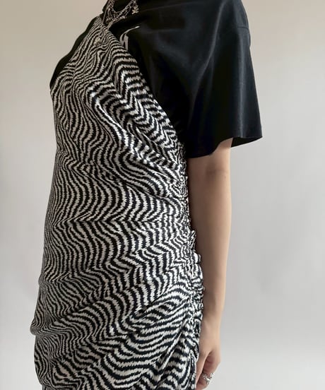 【USED】 Zebra Pattern Camisole Long One-Piece   /250412-031