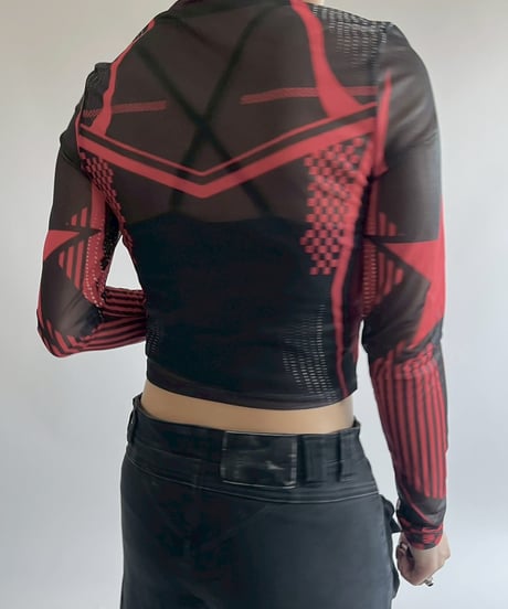 【USED】 GLAMOUR Sheer Top / 250526-018