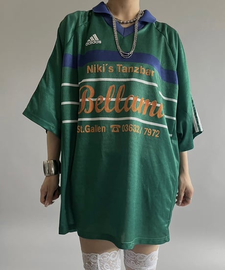 【USED 】adidas Niki's Tanzbar  Soccer Shirt /240706-028