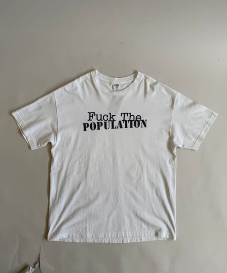 【USED】  Made in USA Fuck the POPULATION T-Shirt /250510-002
