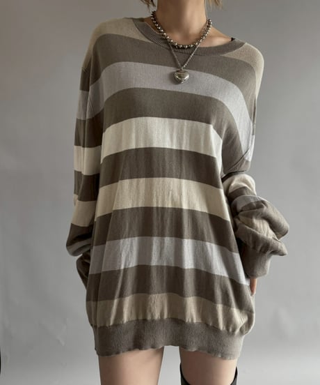 【USED】 BANANA REPUBLIC Border Knit /251025-006