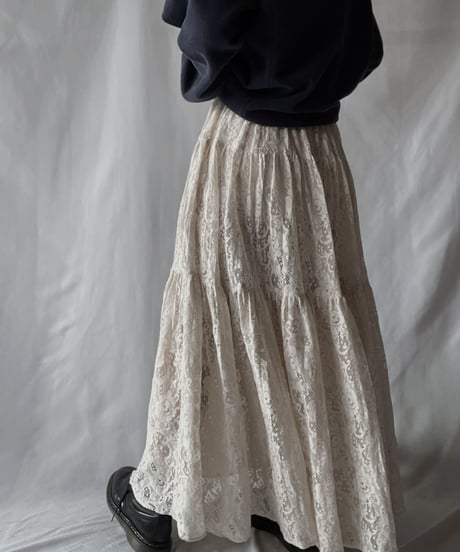 【USED】 Lace Long Skirt/211028-013