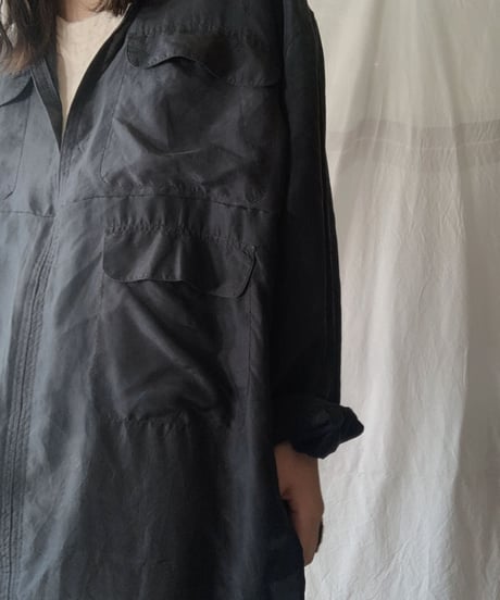 【RE;CIRCLE】 RE Silk Open Collar One-piece/210613-004