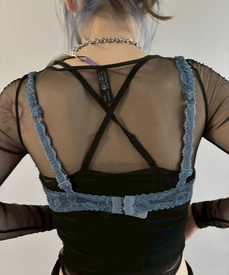 【USED】 Lace Pattern Camisole Bra Top / 260307-018