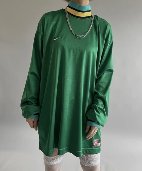 【USED 】Made in USA 90's Nike L/S Soccer Shirt /240706-029