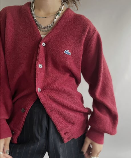 【USED】  IZOD Lacoste Acrylic Knit Cardigan / 221008-020