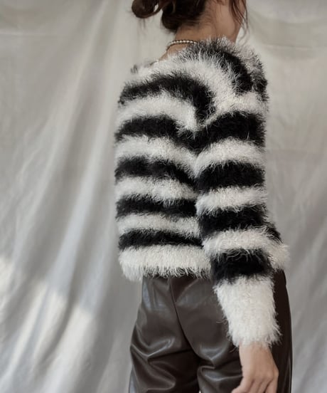【USED】    Shaggy Knit Top/211216-011