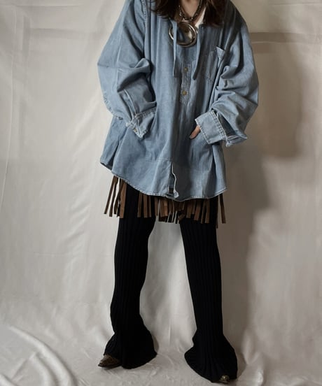 【RE;CIRCLE】 Remake Denim Mexican Parker②/210906-013