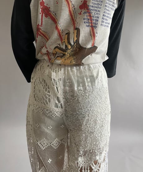 【RE;CIRCLE】 RE Crochet Patch Pants / 240829-002