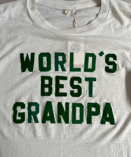 【USED】70~80's WORLD7S BEST GRANDPA T-Shirt /240824-040