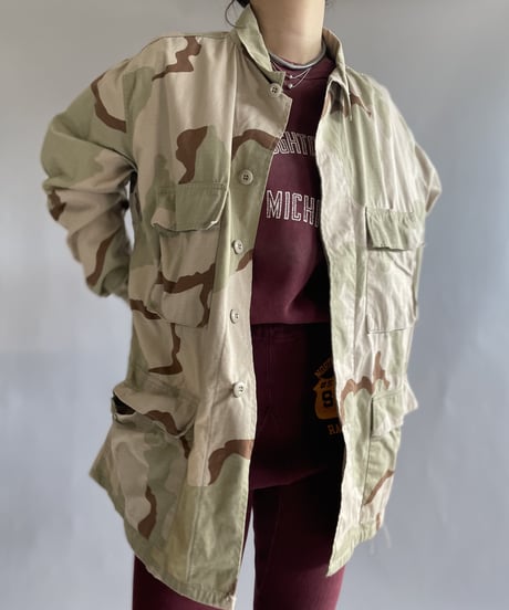 【USED】 Army Camouflage Jacket  / 221217-003