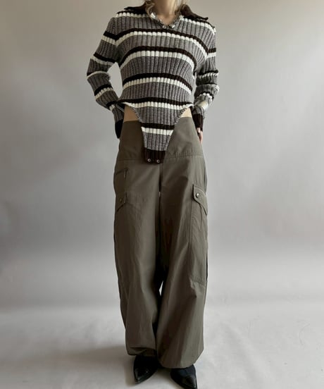 【RE;CIRCLE】 RE Rib Knit Leotard Top / 260416-009