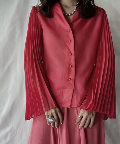 【USED】  Poly See-through L/S Blouse/210921-029