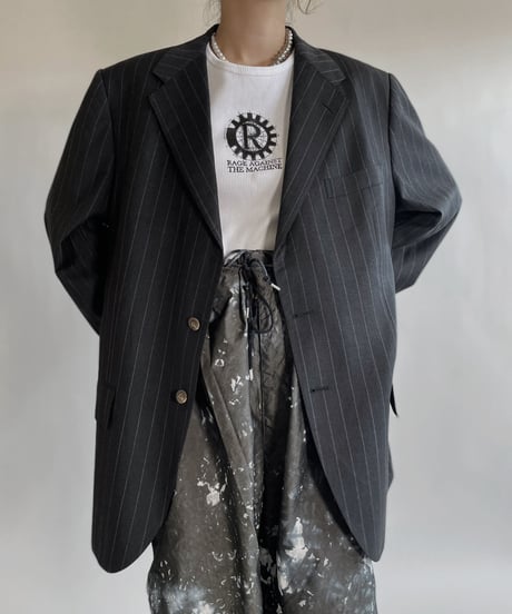【USED】 Ralph Lauren Stripes Tailored Jacket / 220514-019
