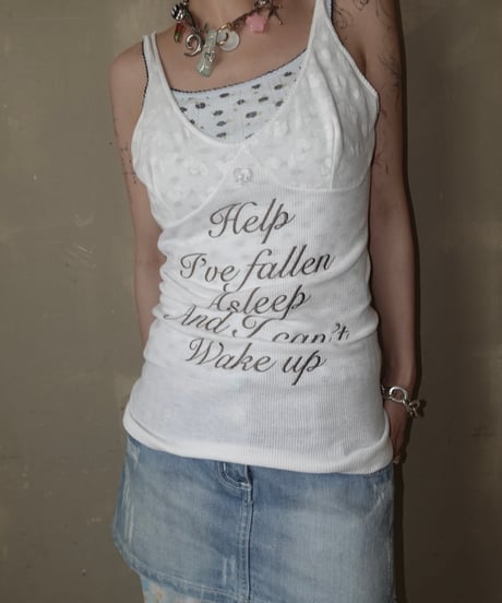 【RE;CIRCLE】 Re Embroidered Camisole Top  /  250724-020