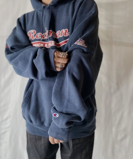 【USED】  Champion Reverse Weave Hoodie Redman/210902-036