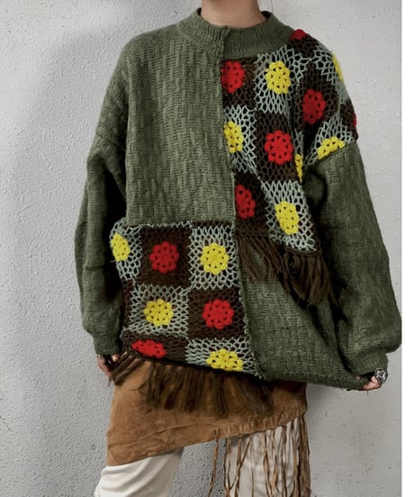 【RE;CIRCLE】 Granny Knit Sweater /210125-006