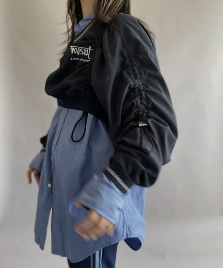 【RE;CIRCLE】 RE Nylon Drawcord Pullover Black / 230406-005