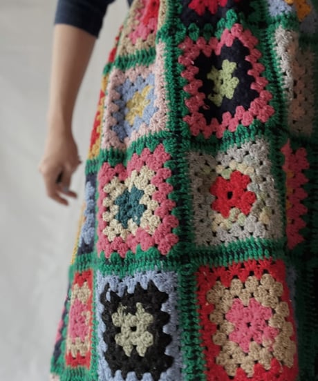 【RE;CIRCLE】 RE Granny Knit Long Skirt⑦/211014-027
