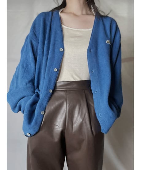 【USED】 LACOSTE Acrylic Knit Cardigan  ② / 220111-002