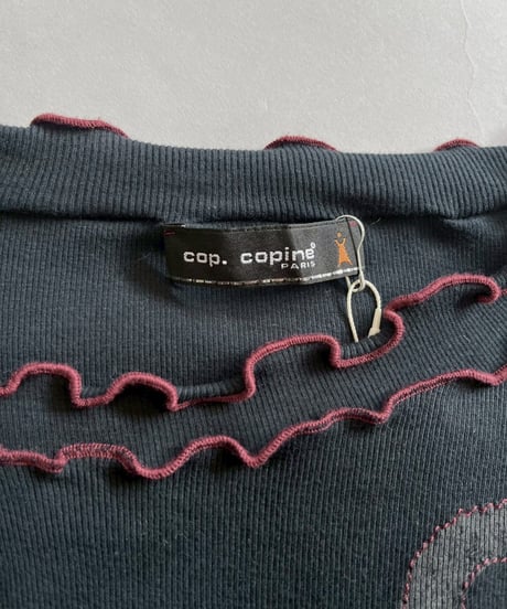 【USED】 Cop.Copine Rib Mellow Numbering Top  /251014-013