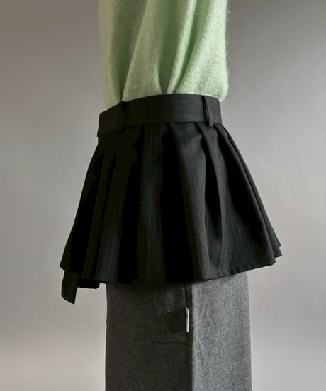 【RE;CIRCLE】 RE Suit Wrap Skirt Mini / 260129-004