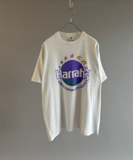 【USED】 90's Made in USA FRUIT OF THE LOOM Harrah's T-Shirt / 260607-020