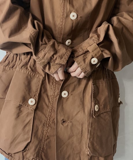【USED】 Dyed Brown Swedish Snow Hoodie /210310-014