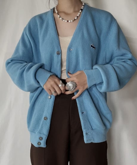 【USED】   LACOSTE Knit Cardigan③/211126-003