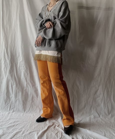 【RE;CIRCLE】 Remake Corduroy Side Line Pants③/210317-005